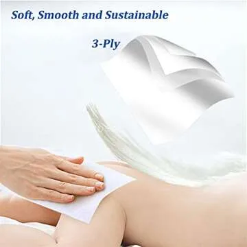 Car Tissue, Auto Visor Tissue Refills for Car Tissue Case, Napkin Holder Refill, Nice Tissue for Sun Visor Box, Car Travel Tissues, Soft and Smooth, 3-Ply, 12 Packets, 360 Sheets