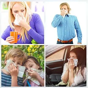 Car Tissue, Auto Visor Tissue Refills for Car Tissue Case, Napkin Holder Refill, Nice Tissue for Sun Visor Box, Car Travel Tissues, Soft and Smooth, 3-Ply, 12 Packets, 360 Sheets