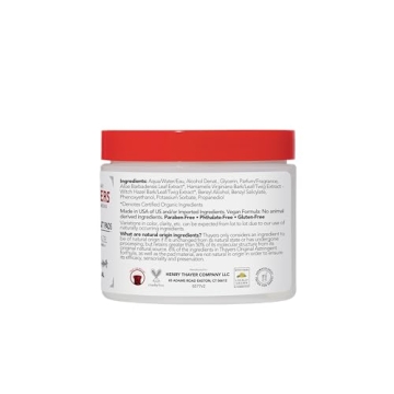 THAYERS Witch Hazel Astringent Pads with Aloe Vera 60 Count