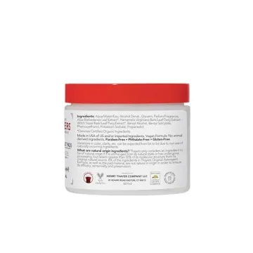 THAYERS Witch Hazel Astringent Pads with Aloe Vera 60 Count