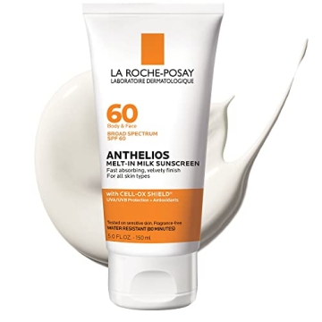 La Roche-Posay Anthelios Melt-In Milk Sunscreen SPF 60 - Protection for Body & Face