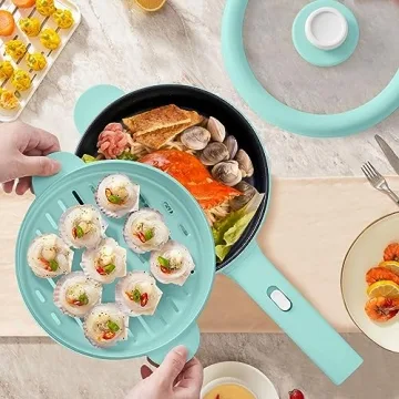 Versatile Dezin Hot Pot Electric with Steamer 2L