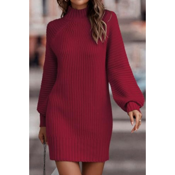 LILLUSORY Women’s Trendy Pullover Sweater Dress - Warm & Stylish
