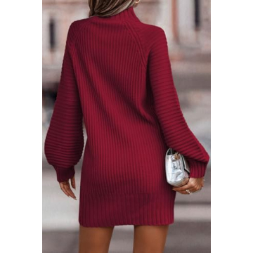LILLUSORY Women’s Trendy Pullover Sweater Dress - Warm & Stylish