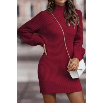 LILLUSORY Women’s Trendy Pullover Sweater Dress - Warm & Stylish