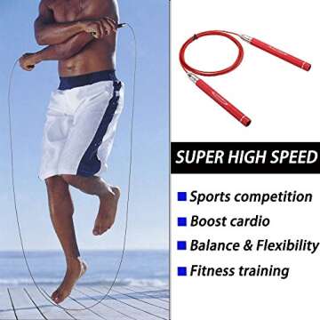 Speed Jump Rope - Adjustable & Tangle-Free