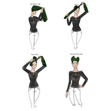 DESIGN 35 Orange Purple Head Wrap | 100% Cotton HEAD SCARF | Royal Head Wraps