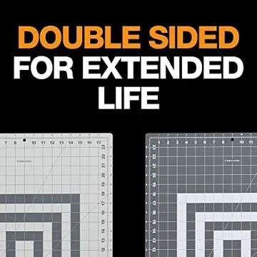 Fiskars 45mm Rotary Cutter Set - Cutting Mat & Ruler Included