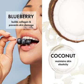 Blueberry Coconut Milk Firming Plant-Based Masks for Radiance