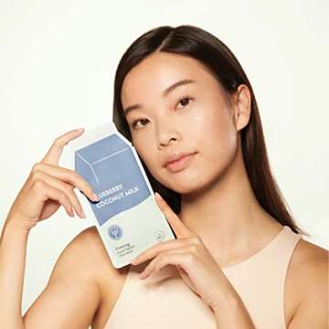 Blueberry Coconut Milk Firming Plant-Based Masks for Radiance
