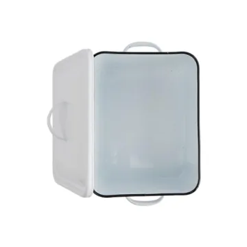 Stylish Enameled First Aid Box with Vintage Charm