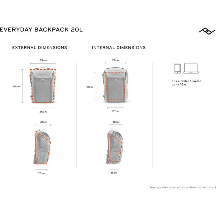 Peak Design Everyday Backpack 20L - Charcoal Color