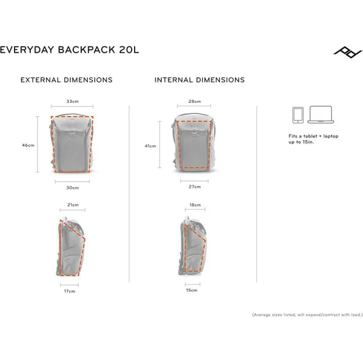 Peak Design Everyday Backpack 20L - Charcoal Color