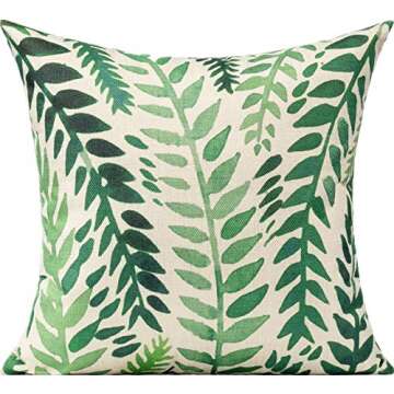 All Smiles Tropical Throw Pillow Covers Set of 4 18x18