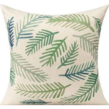 All Smiles Tropical Throw Pillow Covers Set of 4 18x18
