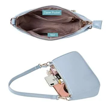 NIUEIMEE ZHOU Shoulder Bag - Vegan Leather, Stylish & Versatile