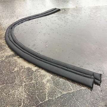 Quick Dam QD610-1 Water-Activated Flood Barrier-1 Pack, Black