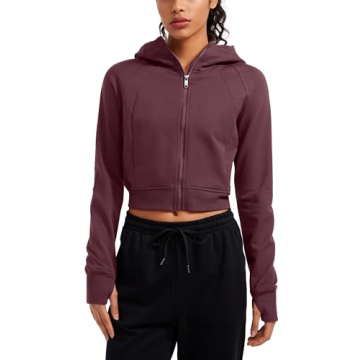 Comfortable CRZ YOGA Cropped Hoodie for Active Women