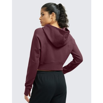 Comfortable CRZ YOGA Cropped Hoodie for Active Women