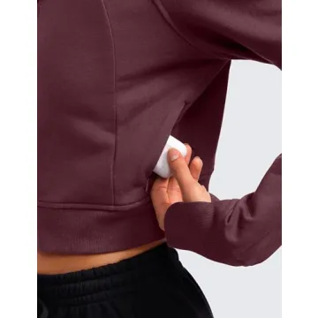 Comfortable CRZ YOGA Cropped Hoodie for Active Women