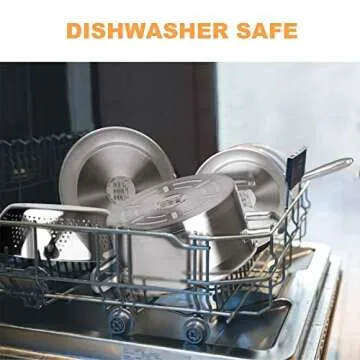 Duxtop Professional Stainless Steel Pots and Pans Set, 18-Piece Induction Cookware Set, Saucepan with Pour Spout and Strainer Lid, Impact-Bonded Technology