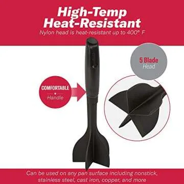 GoodCook 5-Blade Hamburger Meat Chopper for Quick Cooking