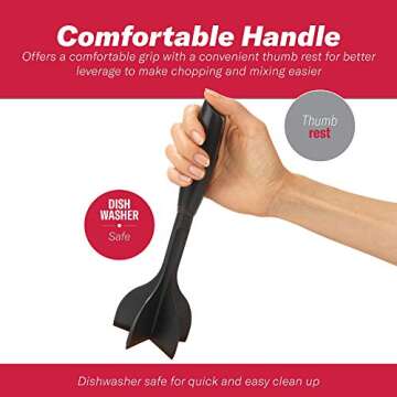 GoodCook 5-Blade Hamburger Meat Chopper for Quick Cooking