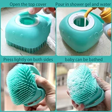 Gentle Pet Bath Brush for Ultimate Cleaning Comfort