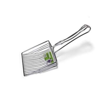 Van Ness Pets EZ Sift Stainless Steel Cat Litter Scoop, Heavy Duty, Reduces Dust