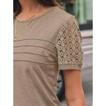 AUTOMET Women's Lace Summer Tops - Stylish & Comfortable