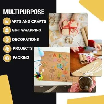 Kraft Paper Sheets - Pre-Cut for Easy Crafting and Wrapping