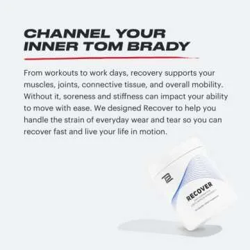 TB12 Recover - Premium Natural Recovery Supplement with Tart Cherry, Egg Membrane, Curcumin, and Boswellia to Support Muscle Recovery, Joint Mobility, and a Healthy Inflammatory Response