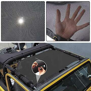 JeCar Roof Sunshade for Jeep Wrangler 1997-2006