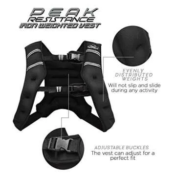 Aduro Sport Weighted Vest Workout Equipment, 4lbs/6lbs/12lbs/20lbs/25lbs Body Weight Vest for Men, Women, Kids (6 Pounds (2.72 KG))