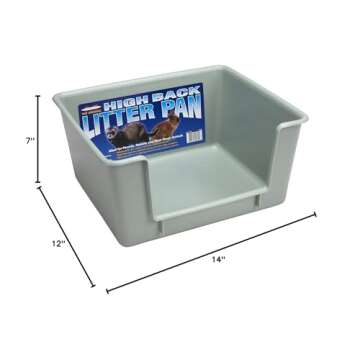 Marshall High Back Ferret Litter Pan (Single Pan. Colors May Vary.)