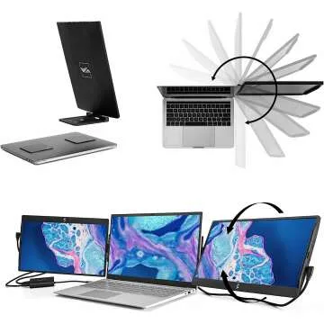 Portable Attachable 12.5” Laptop Monitor