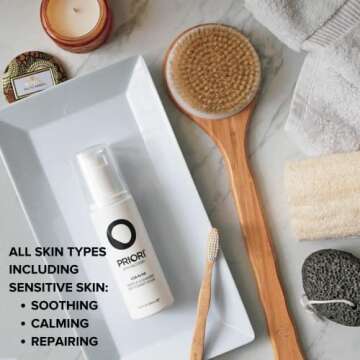 Gentle Face Cleanser with Lactic Acid, Hydrating & Exfoliating