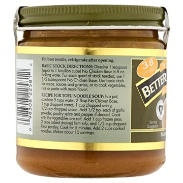 Better Than Bouillon Vegetarian No Chicken Base, Vegan, 9.5 Quarts
