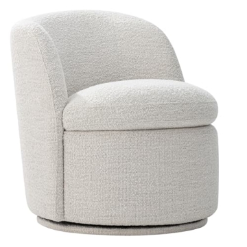 Cozy CHITA Swivel Barrel Chair for Stylish Living Rooms
