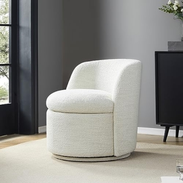 Cozy CHITA Swivel Barrel Chair for Stylish Living Rooms
