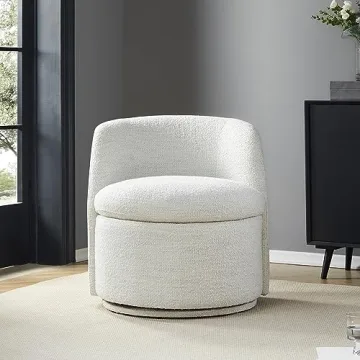 Cozy CHITA Swivel Barrel Chair for Stylish Living Rooms