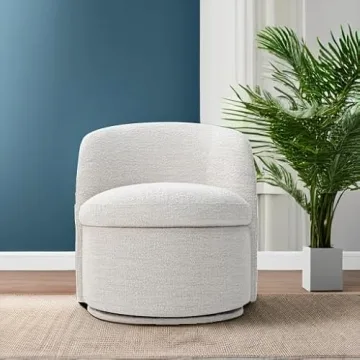 Cozy CHITA Swivel Barrel Chair for Stylish Living Rooms
