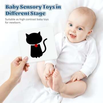 Flash Cards for Baby Visual Stimulation - 0-36 Months Sensory Development Toys