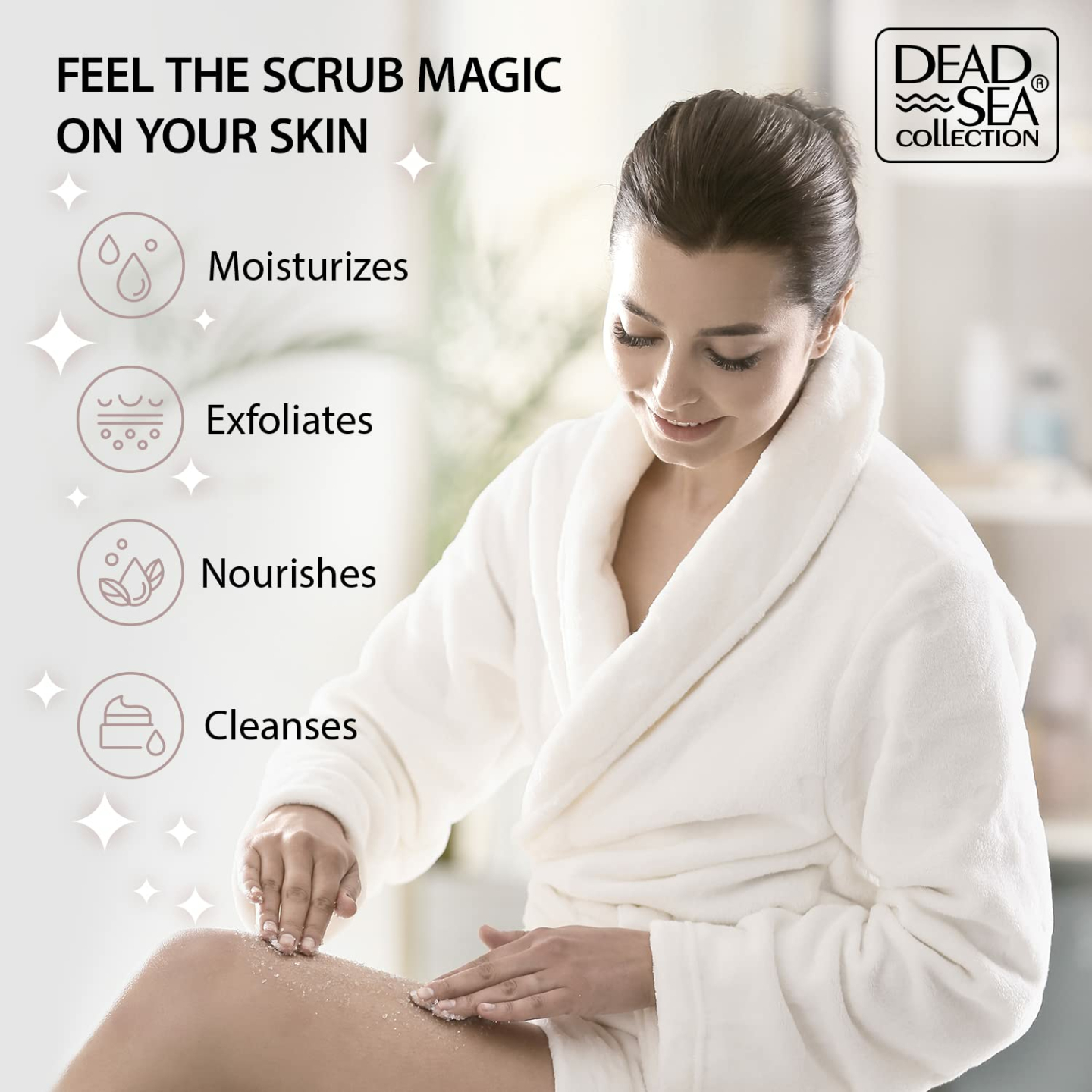 Coconut Salt Body Scrub 23.28 OZ - Dead Sea Minerals