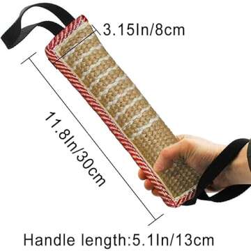 Storystore Dog Tug Toy Dog Training Bite Pillow Jute Bite Toy - Best for Tug of War, Puppy Training ...