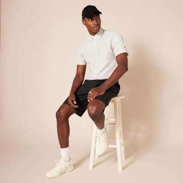 Amazon Essentials Men's Classic-Fit 9" Chino Short - Durable Comfort