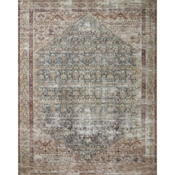 Loloi Amber Lewis Georgie Collection Area Rug - Teal/Antique