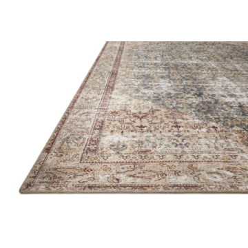 Loloi Amber Lewis Georgie Collection Area Rug - Teal/Antique
