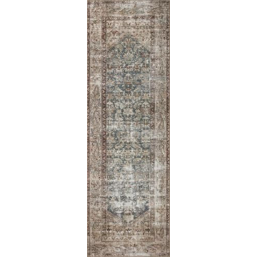 Loloi Amber Lewis Georgie Collection Area Rug - Teal/Antique