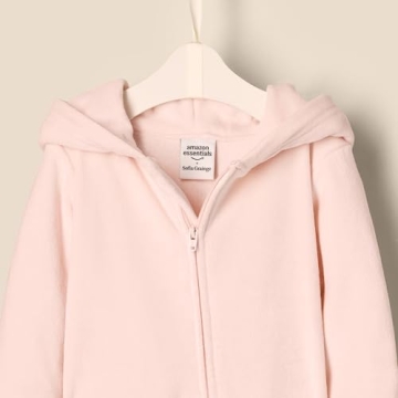 Velour Hooded Coverall for Babies - Stylish & Warm